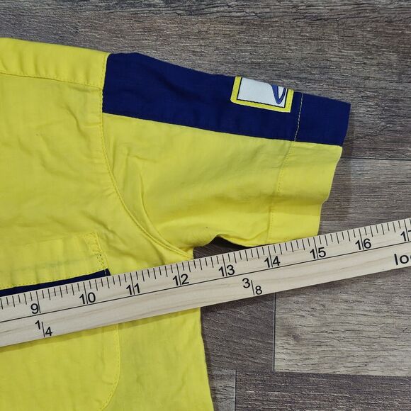 VINTAGE Baby 18M LIGHT YELLOW WITH Dianosour Button Down SHIRT By Gecko Gear - Picture 7 of 8